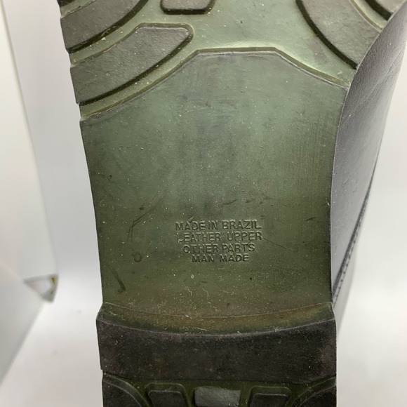 Vintage Sandra Miller Hardy Black Buckle Leather Lace Up Ankle Boot Size 8.5 - Picture 11 of 12